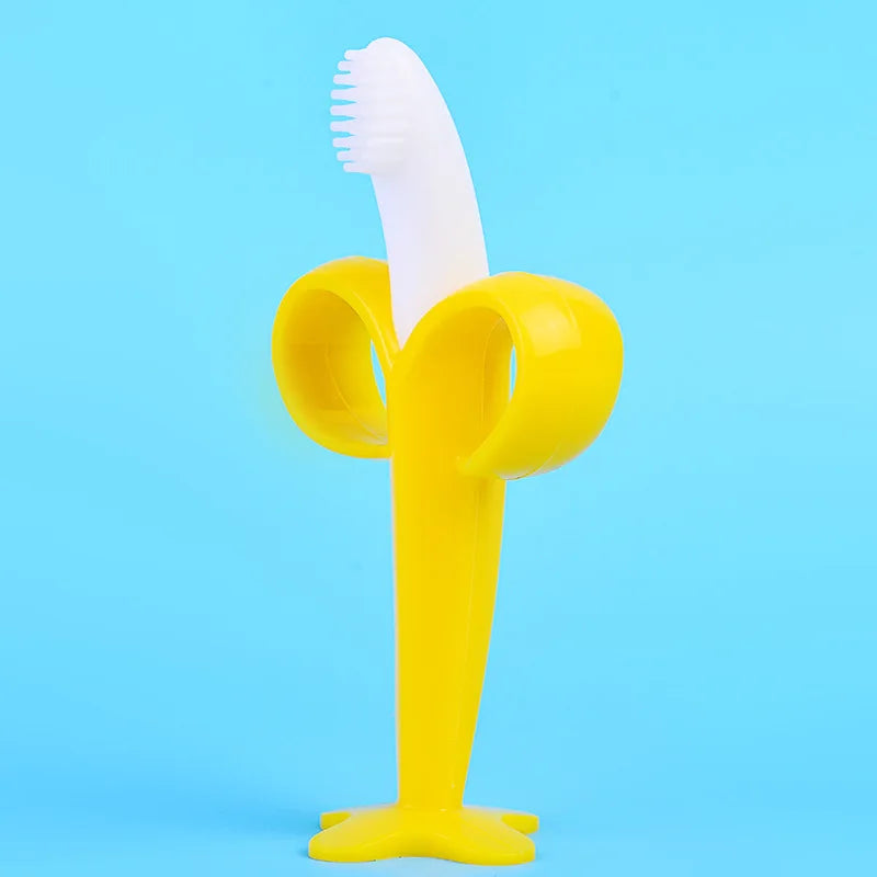Baby Banana Silicone Teether Toothbrush