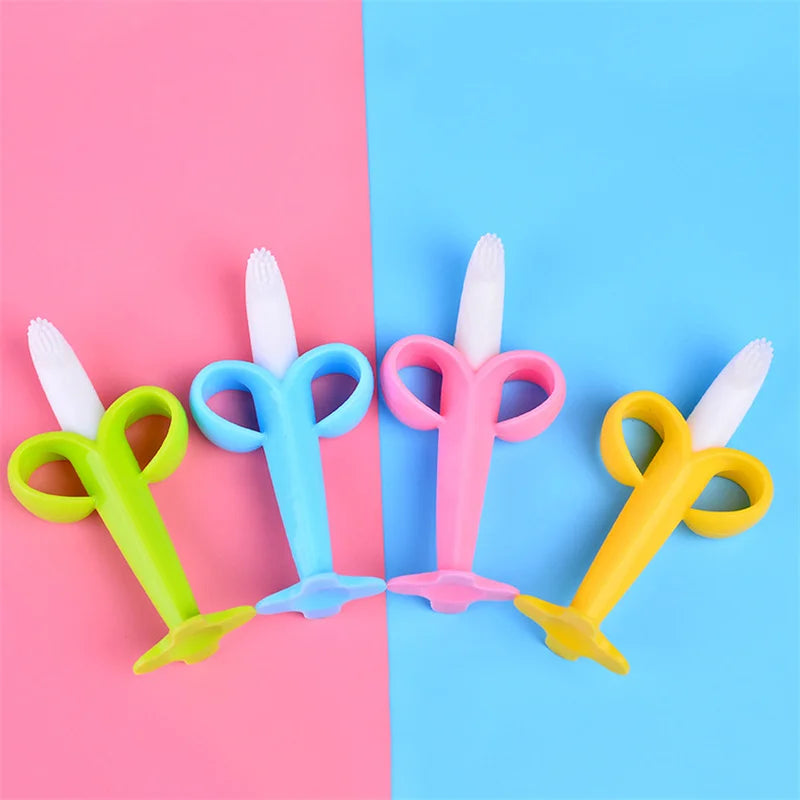 Baby Banana Silicone Teether Toothbrush