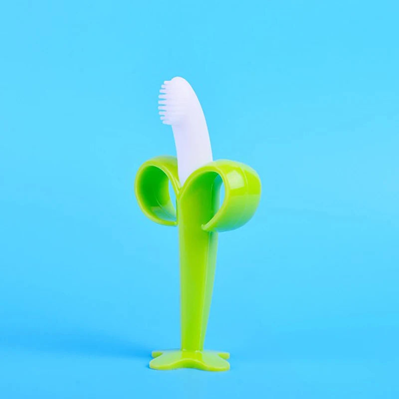 Baby Banana Silicone Teether Toothbrush