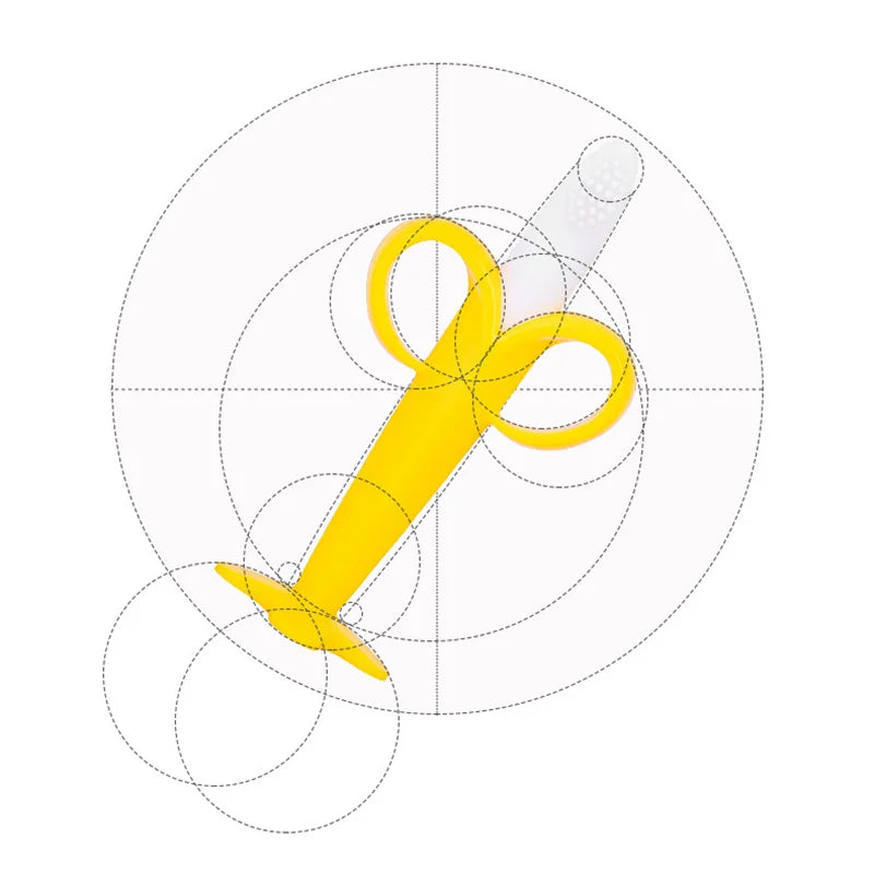 Baby Banana Silicone Teether Toothbrush