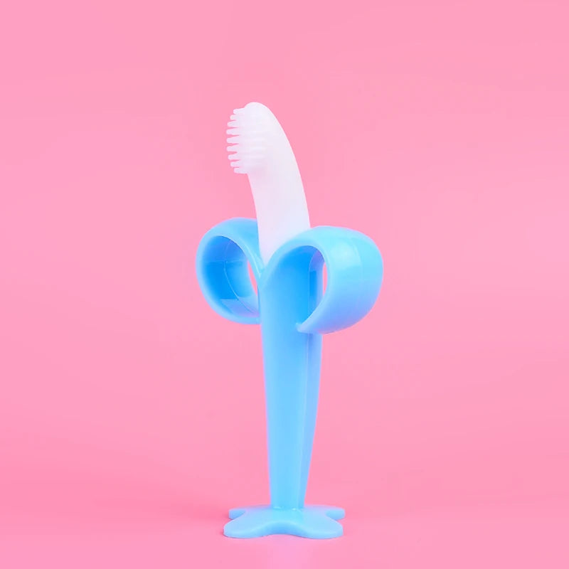 Baby Banana Silicone Teether Toothbrush